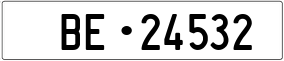 Trailer License Plate